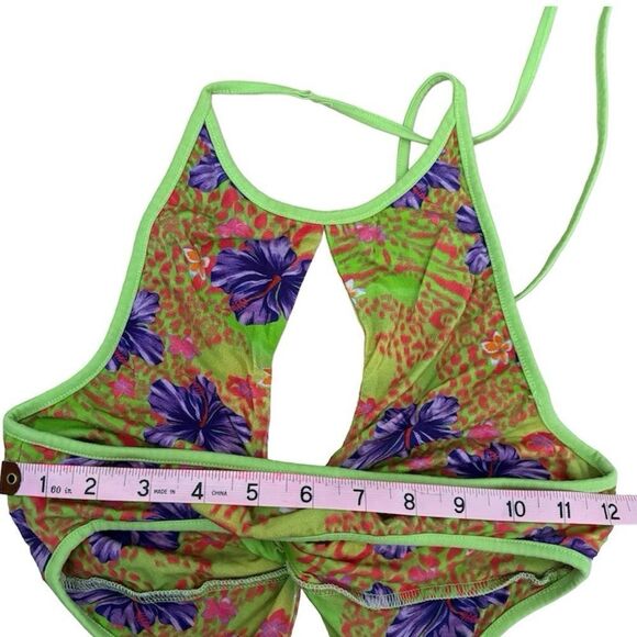 I AM GIA Green Hibiscus Print 'Valera' Maxi Dress - Picture 12 of 13